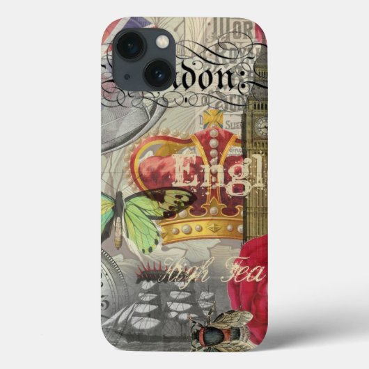 ロンドンイングランドトラベルヴィンテージヨーロッパアート Case-Mate iPhoneケース (裏面)