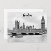 ロンドンイングランドビッグベンウェストミンスター旅行 ポストカード (正面/裏面)