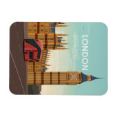 ロンドンイングランドビッグベンヴィンテージトラベル マグネット (横)