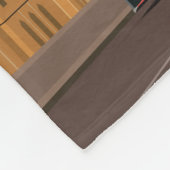 ロンドンイングランドビッグベンヴィンテージ旅行 フリースブランケット (角)