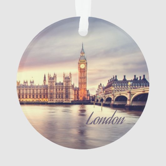 ロンドンイングランドビッグベン オーナメント (裏面)