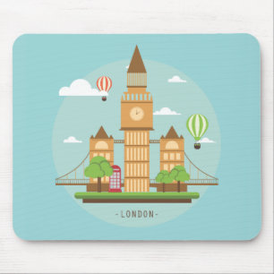 ロンドンイングランドマークスマウスパッド マウスパッド