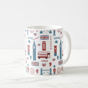 ロンドンイングランドマークビッグベン英語国旗 コーヒーマグカップ