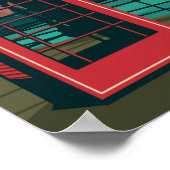 ロンドンイングランドレトロトラベルアートヴィンテージ ポスター (角)