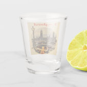 ロンドンイングランドヴィンテージスタイルビッグベン ショットグラス (裏面)