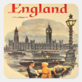 ロンドンイングランドヴィンテージスタイルビッグベン スクエアシール (正面)