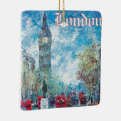 ロンドンイングランドヴィンテージスタイルビッグベン セラミックオーナメント (右)