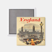 ロンドンイングランドヴィンテージスタイルビッグベン マグネット (正面/裏面)