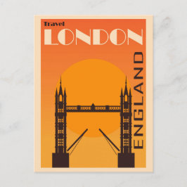 ロンドンイングランドヴィンテージタワーブリッジトラベル ポストカード
