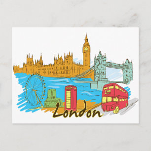 ロンドンイングランド世界的に有名な都市 ポストカード