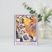 ロンドンイングランド旅行ヴィンテージパーティー ポストカード (スタンド正面)