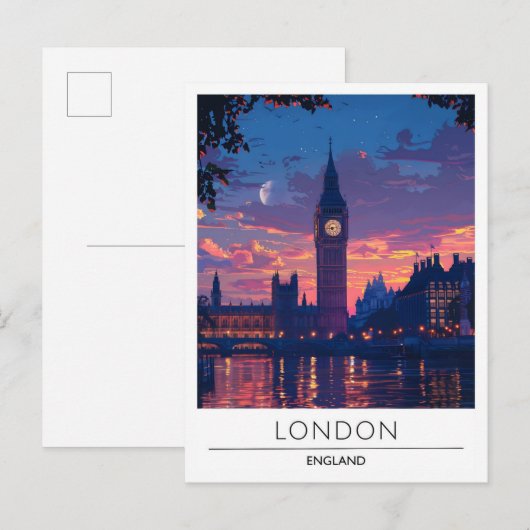 ロンドンイングランド旅行 ポストカード (正面/裏面)