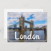 ロンドンイングランド素晴らしイギリスタワーブリッジ ポストカード (正面/裏面)