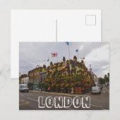 ロンドンイングランド素晴らしイギリスチャーチルアームズ ポストカード (正面/裏面)