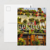 ロンドンイングランド素晴らしイギリスチャーチルアームズ ポストカード (正面/裏面)