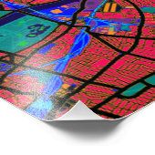 ロンドンイングランド通りの地図 フォトプリント            (角)