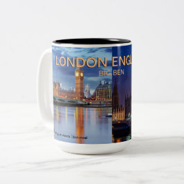 ロンドンイングランドby MOJISOLA ADEOLA GBADAMOSI MUG ツートーンマグカップ