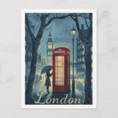 ロンドンイングランドUKヴィンテージ有名な旅行の場所 ポストカード (正面)