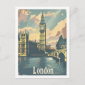ロンドンイングランドUK有名ヴィンテージ旅行プレイス ポストカード (正面)