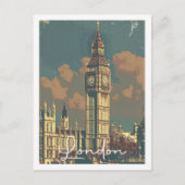 ロンドンイングランドUK有名ヴィンテージ旅行プレイス ポストカード (正面)