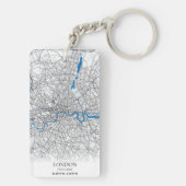 ロンドンイング統一されたリンドキングダムシティマップトラベル キーホルダー (裏面)