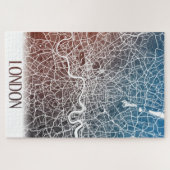 ロンドンイング統一されたリンドキングダムシティマップトラベル ジグソーパズル (横)