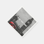 ロンドンイング統一されたリンドキングダムビッグベンUKナプキンス スタンダードカクテルナプキン (角)