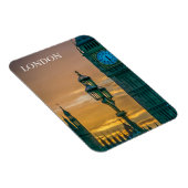 ロンドンウェストミンスターアットサンセット冷蔵庫用マグネット マグネット (右側)