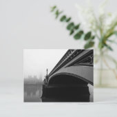 ロンドンウェストミンスター橋の厚い霧はがき ポストカード (スタンド正面)