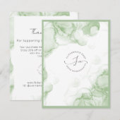 ロンドンウォーターカラービジネスサンキューカード サンキューカード (正面/裏面)