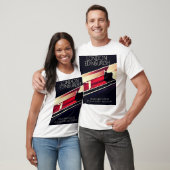 ロンドンエディンバラ機関車ヴィンテージスタイルポスター Tシャツ (ユニセックス)