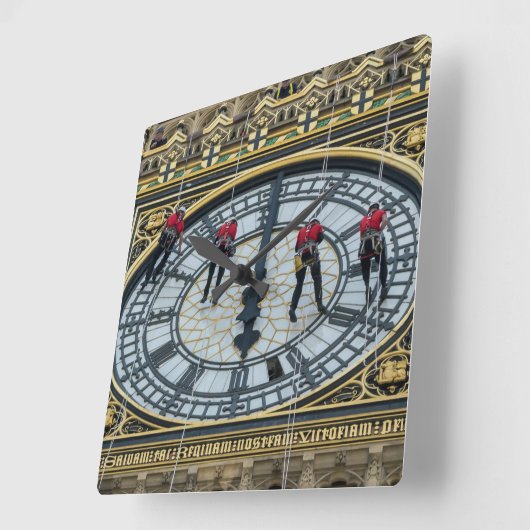 ロンドンエリザベスタワークリーナーの四角い壁時計 スクエア壁時計 (傾斜)