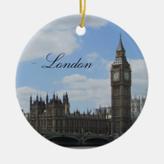 ロンドンオーナメントウェストミンスターパレスクリスマスツリー セラミックオーナメント