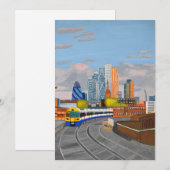 ロンドンオーバーグラウンドの招待カード 招待状 (正面/裏面)