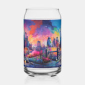 ロンドンカラフルスカイライン ガラス缶 (右)
