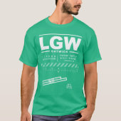 ロンドンガトウィックエアポートLGW Tシャツ (正面)