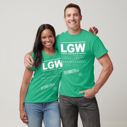 ロンドンガトウィックエアポートLGW Tシャツ (ユニセックス)