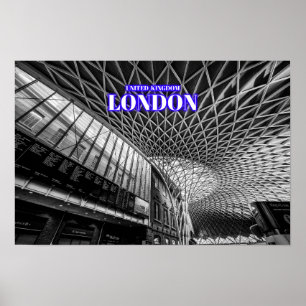 ロンドンキングスクロステーションセント膵島駅 ポスター