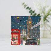 ロンドンクリスマスナイトシティスケープレトロインスパイア- シーズンカード (スタンド正面)