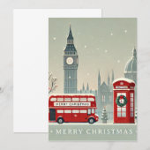 ロンドンクリスマス | ビッグベン&フェスティバルロンドン 招待状 (正面/裏面)