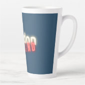 ロンドンコンテンポラリーネオンライトタイポグラフィ カフェラテマグ (右)