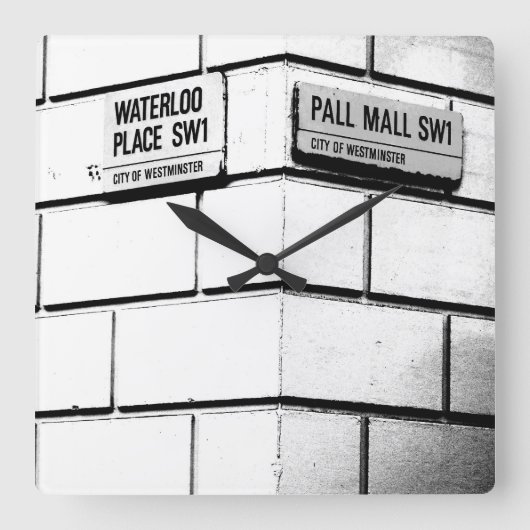 ロンドンコーナー スクエア壁時計 (正面)