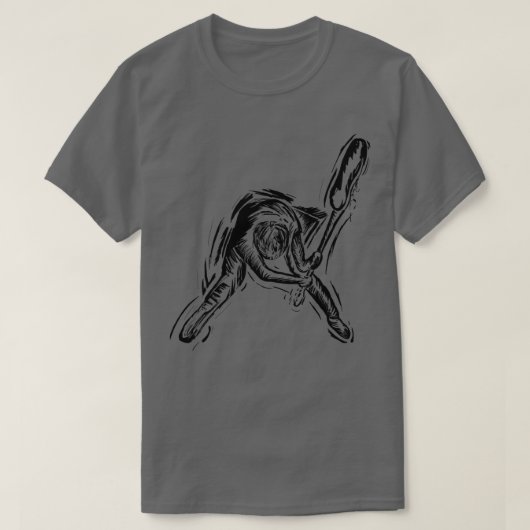 ロンドンコールミニマルホワイト Tシャツ (デザイン正面)