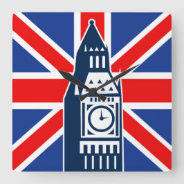 ロンドンコール スクエア壁時計