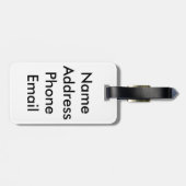 ロンドンコール ラゲッジタグ (裏面横)