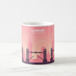 ロンドンコール:ヴィンテージ素晴らしイギリス旅行 コーヒーマグカップ