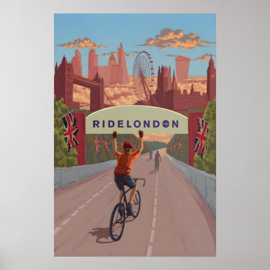 ロンドンサイクリング旅行ポスター ポスター (正面)