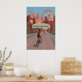 ロンドンサイクリング旅行ポスター ポスター (キッチン)
