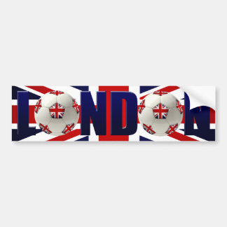 ロンドンサッカー国旗のバンパーステッカー バンパーステッカー