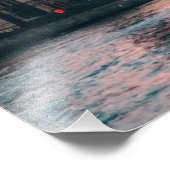 ロンドンサンセットシルエット フォトプリント            (角)